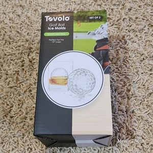 NIB - Tovolo Golf Ball Ice Molds, Slow Melting